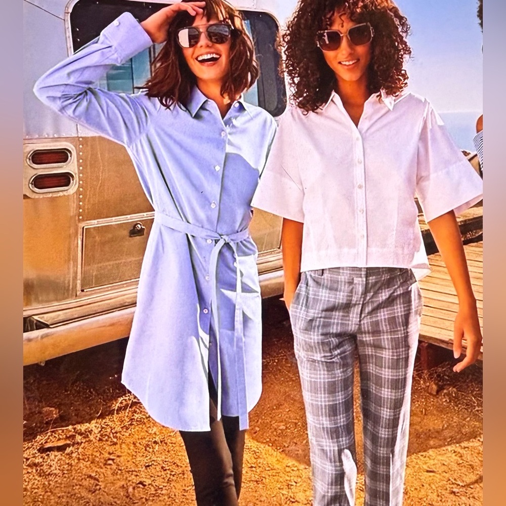 Theory Crowley Cotton Shirtdress